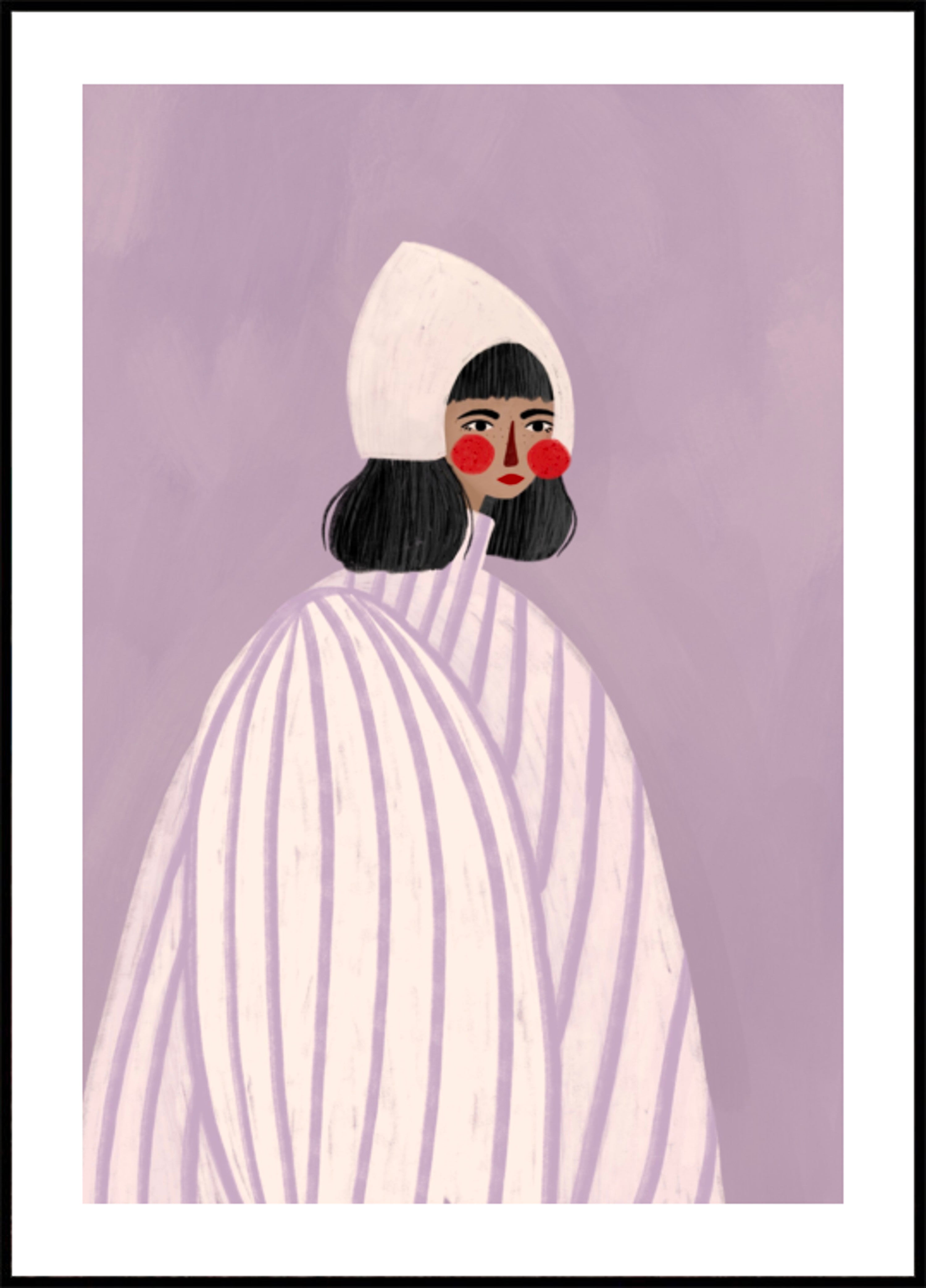 Skurrile Bonnet-Frau