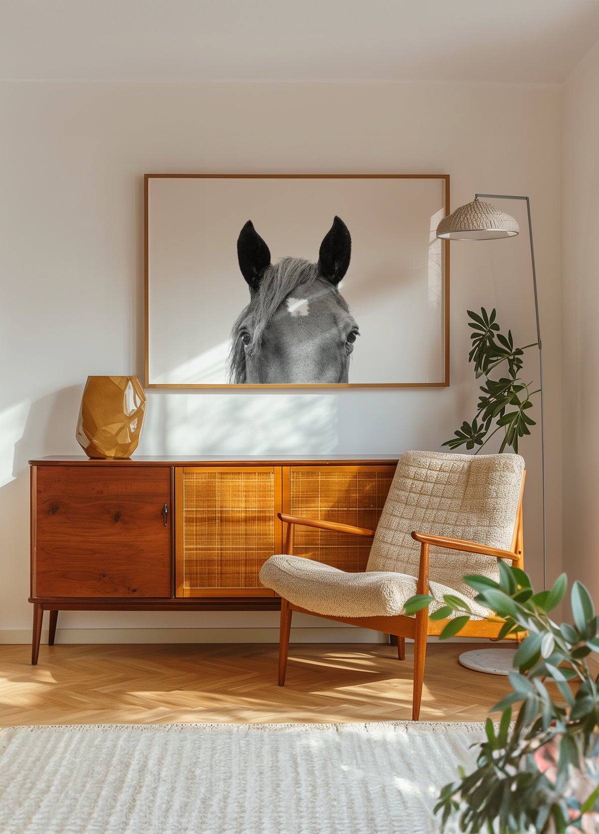 Spähendes Pferd