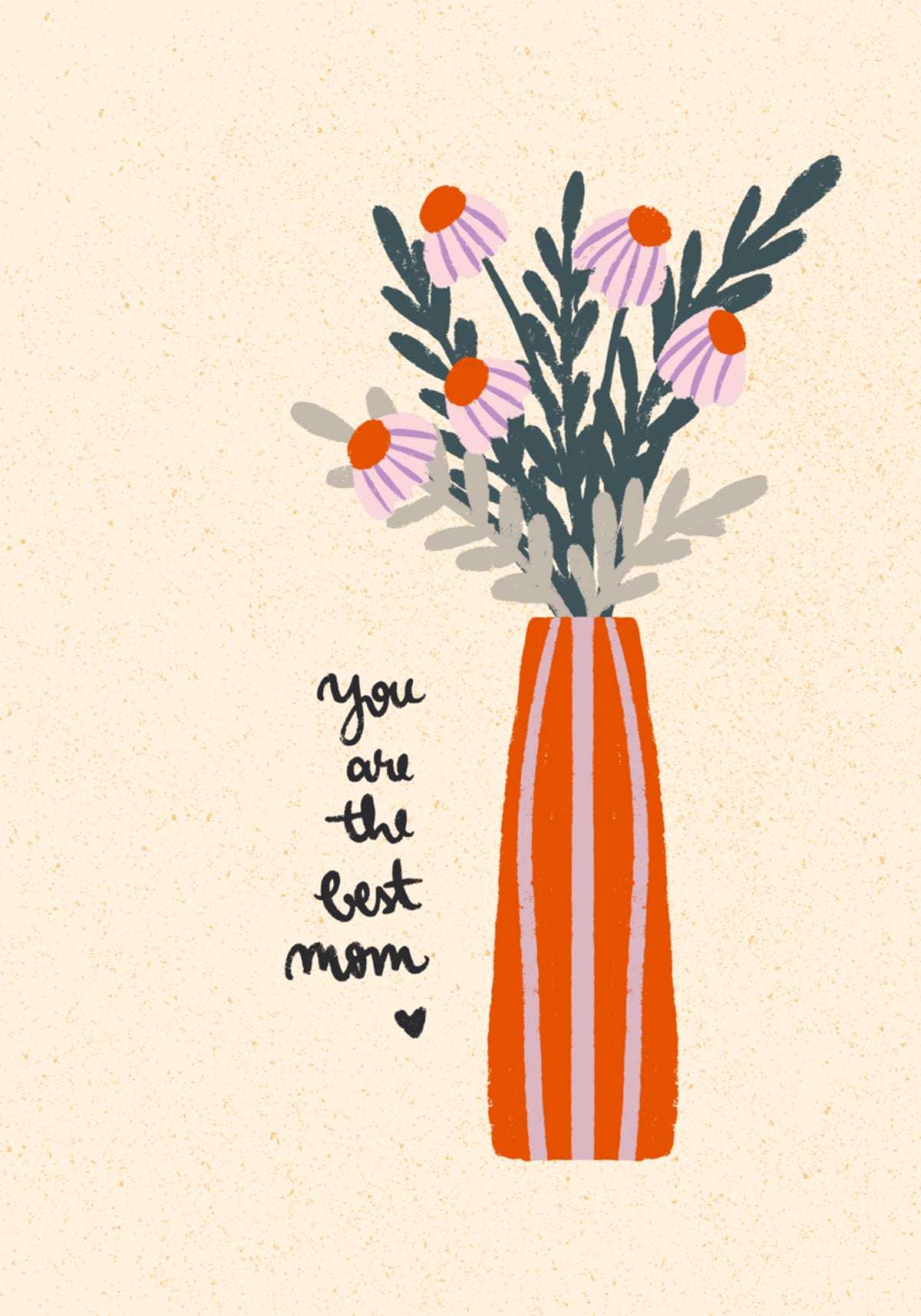 Blumenvase „Beste Mutter“.