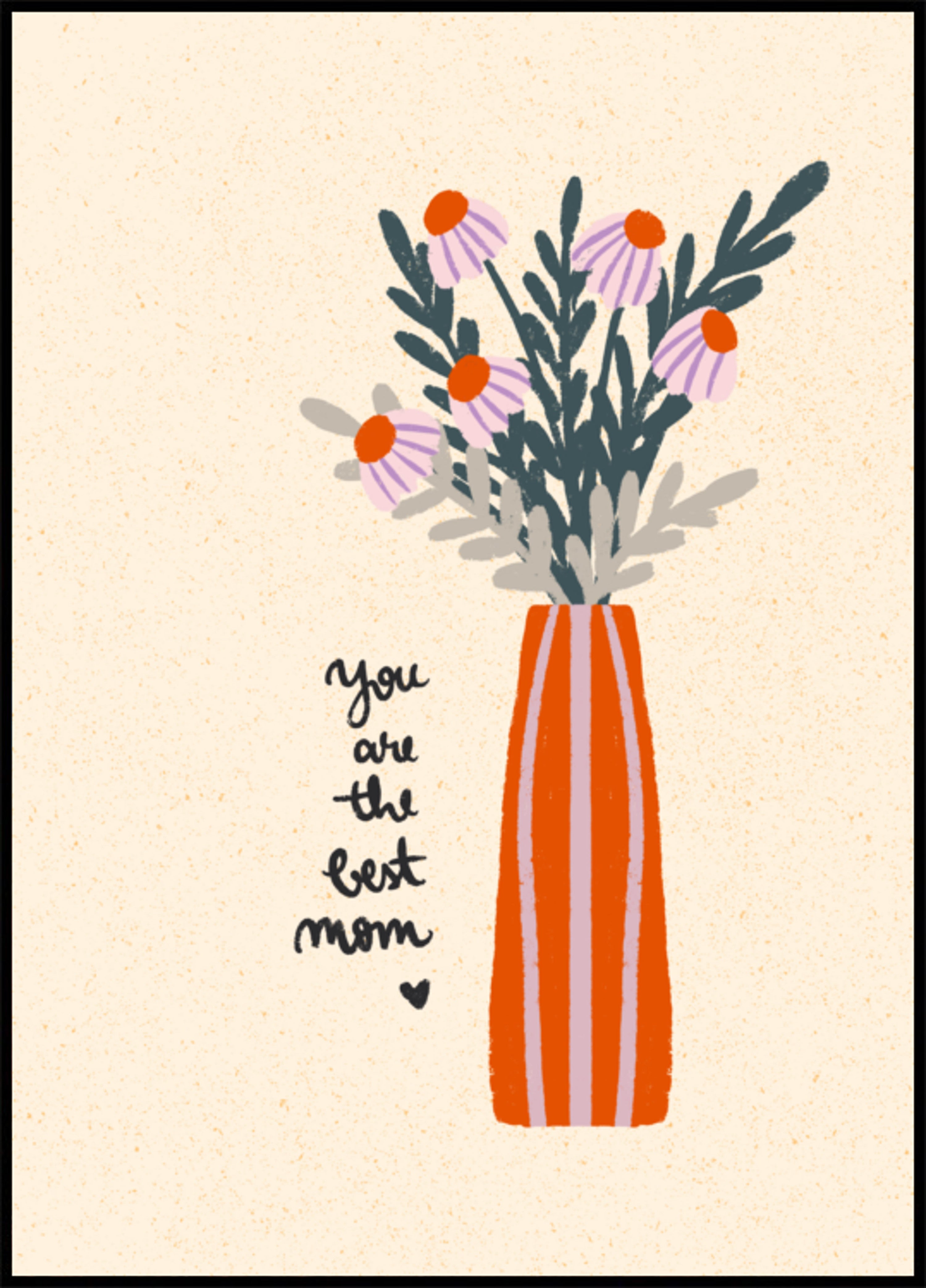 Blumenvase „Beste Mutter“.