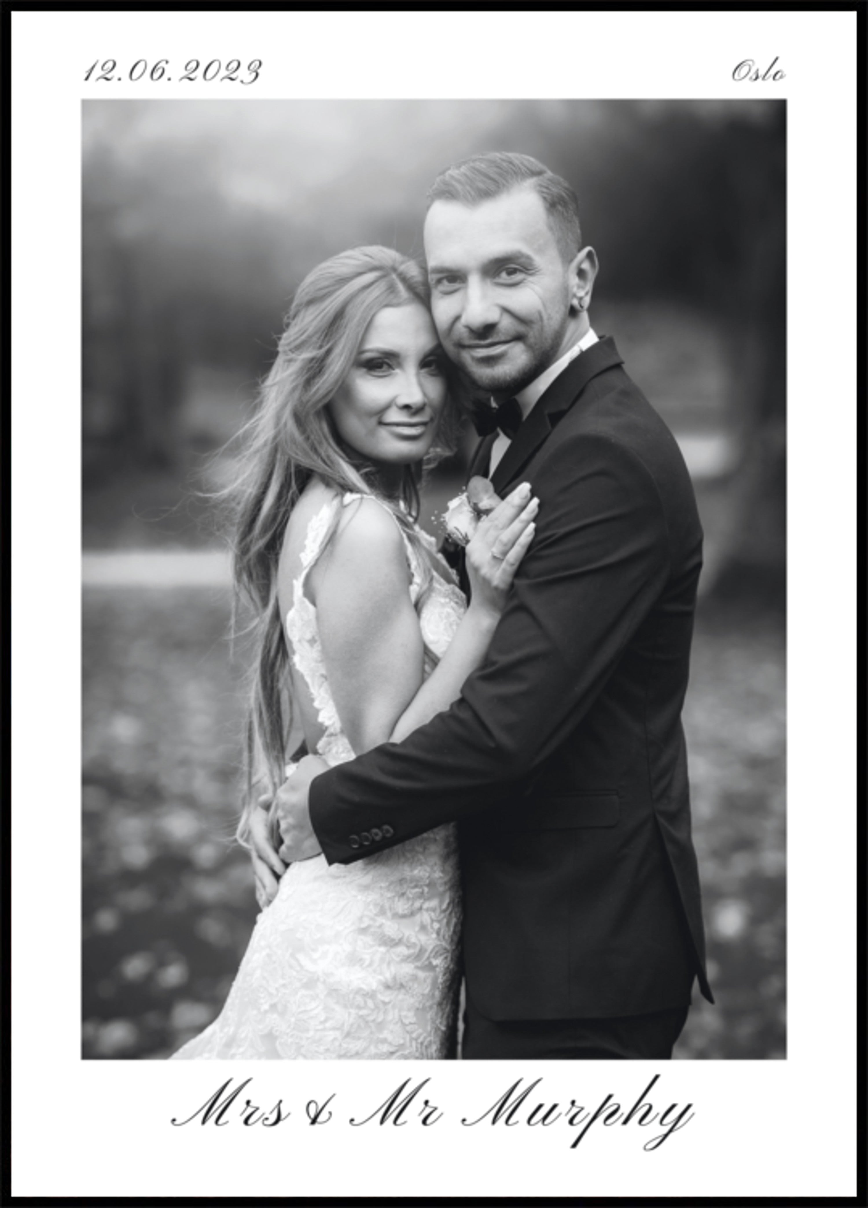 Personalized Wedding Portrait - Posterbox