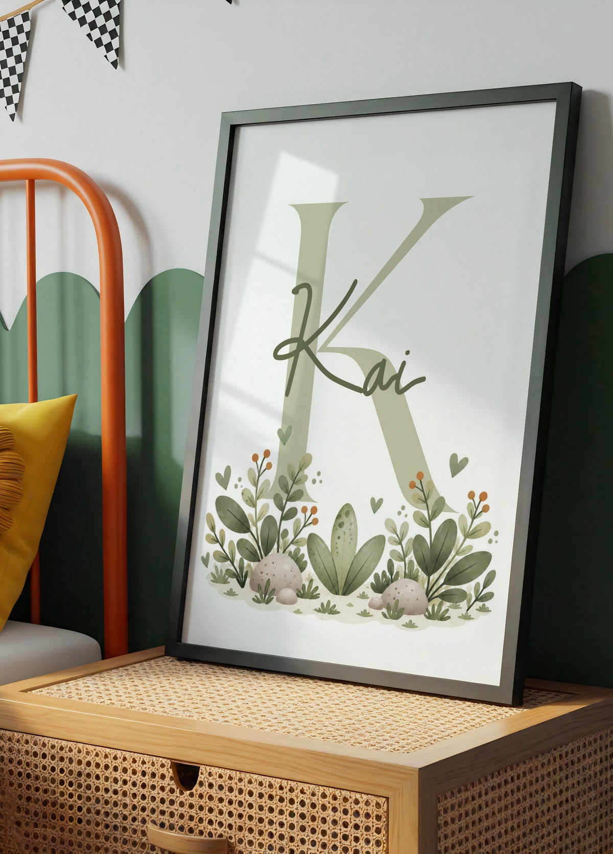 Personalisierte Initiale Botanisch