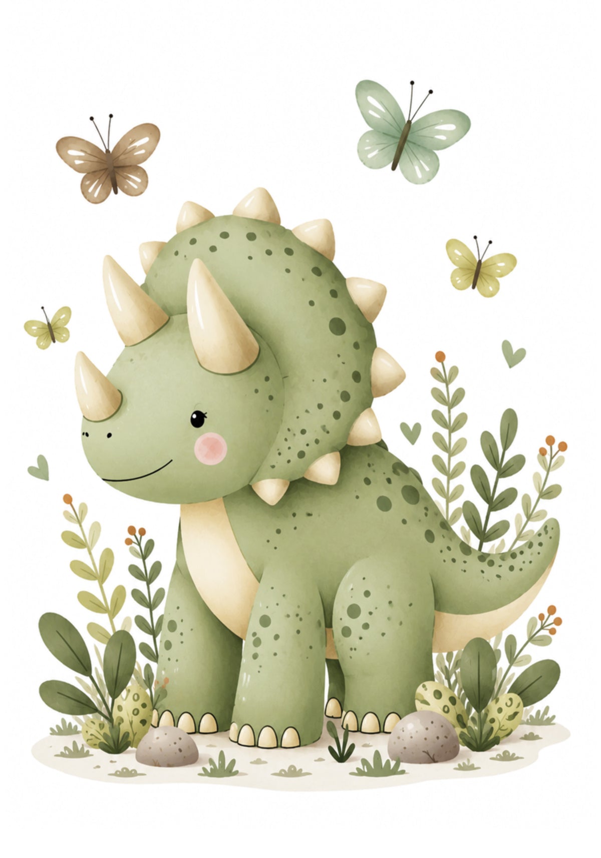 Niedliches Dinosaurier-Kinderzimmer