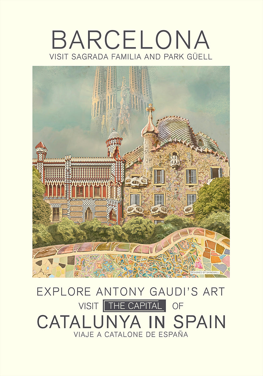 Barcelona print Plakat - Posterbox