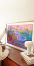 Colorful Hillside Scene - Posterbox