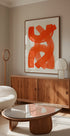 Orange Strokes Plakat - Posterbox