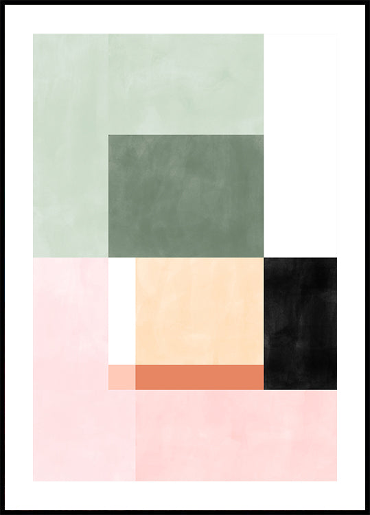 Abstract Composition With Geometric Shapes (NEW) - Posterbox