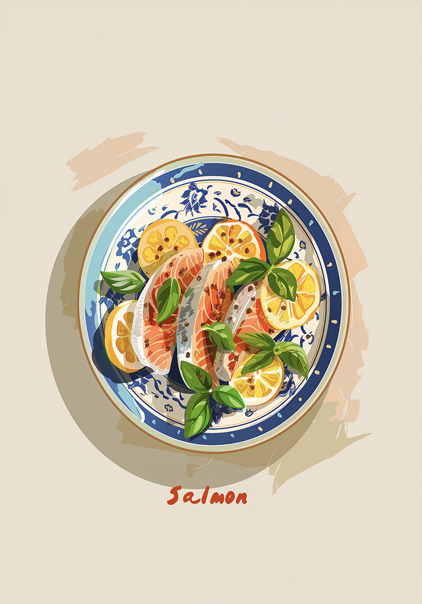 Zesty Salmon Plate - Posterbox