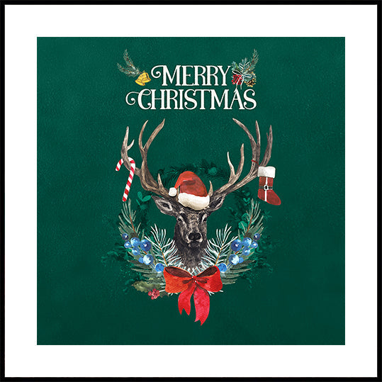 Holiday Stag Cheer Plakat - Posterbox