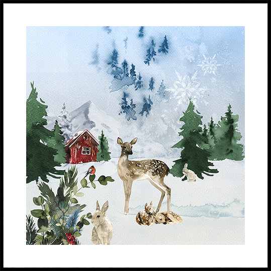 Woodland Winter Tale Poster - Posterbox