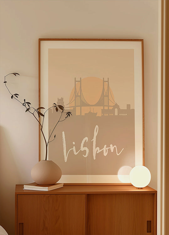 Skyline Earth Tone 2 39 Plakat - Posterbox