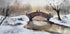 Winter&Quiet Bridge Plakat - Posterbox