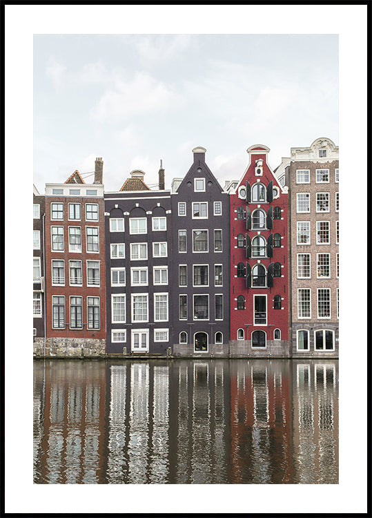 Canal Houses of Amsterdam Plakat - Posterbox