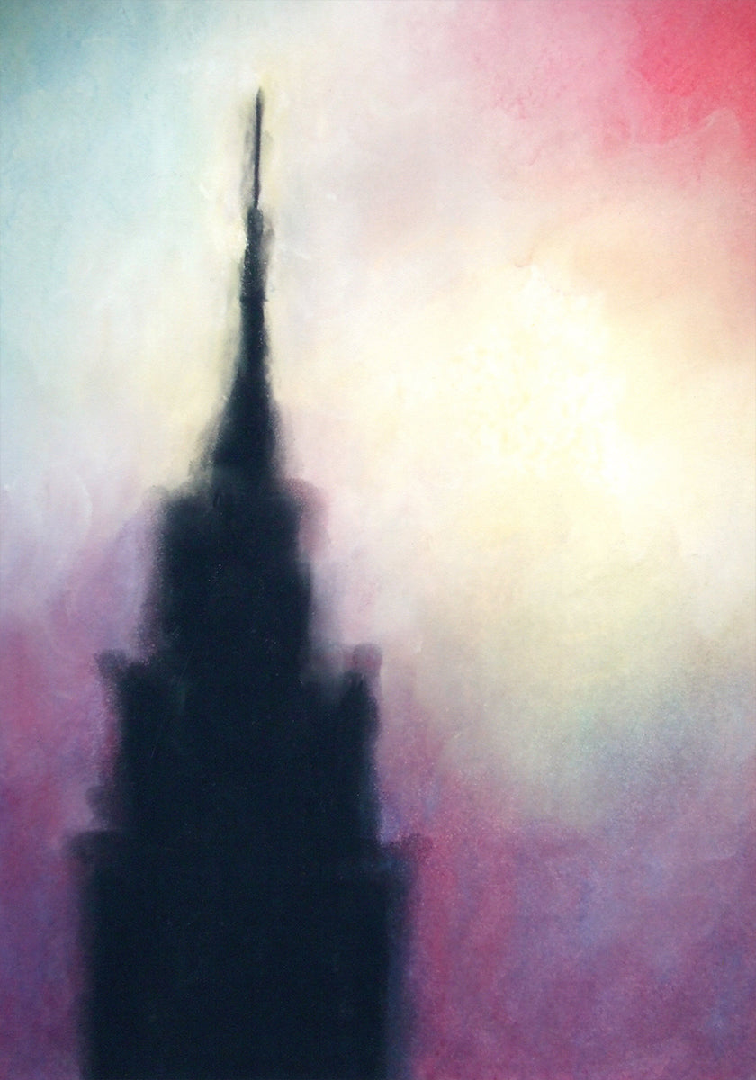Manhattan Abstract Empire State Building Plakat - Posterbox