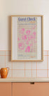 Cheers Guest Check Pink Plakat - Posterbox