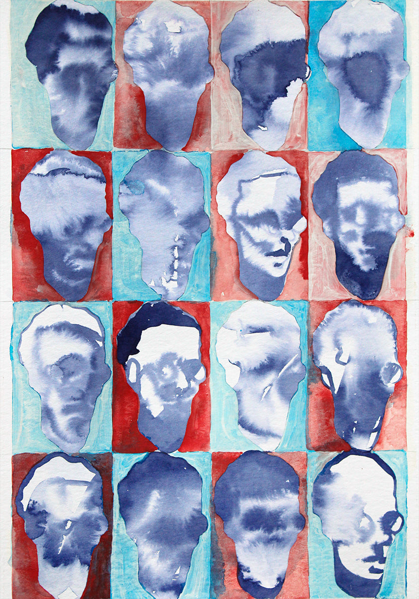 Aldo Red Blue 4x4 - Posterbox