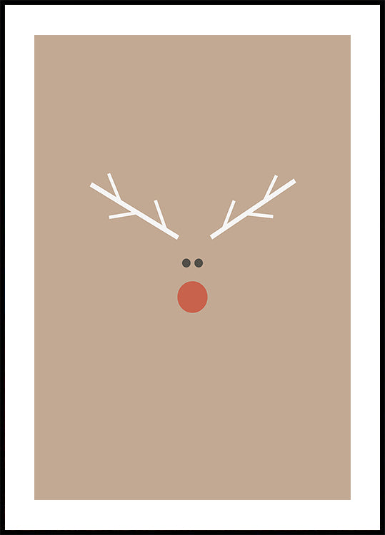 Christmas Reindeer Plakat - Posterbox