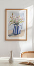 Fresh flowers in a striped vase I (NEW) - Posterbox
