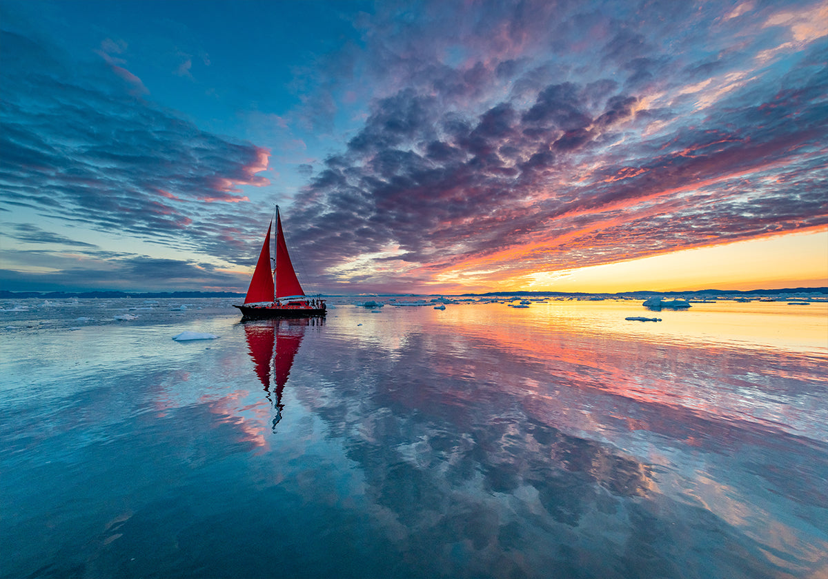 Greenland fire sky Plakat - Posterbox