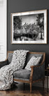 AMSTERDAM Idyllic impression from Singel - Monochrome Plakat - Posterbox