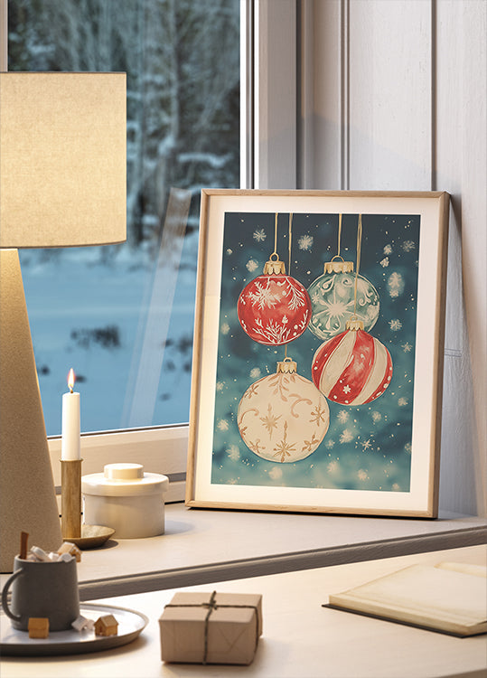 Christmas Ornaments No.3 Plakat - Posterbox
