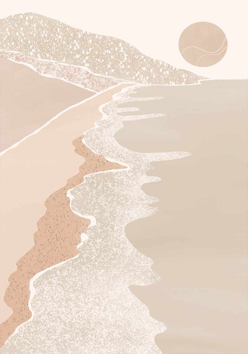Abstract Seaside Plakat - Posterbox