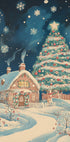 Snow Christmas Town Plakat - Posterbox