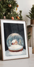 Snow Town Globe Plakat - Posterbox