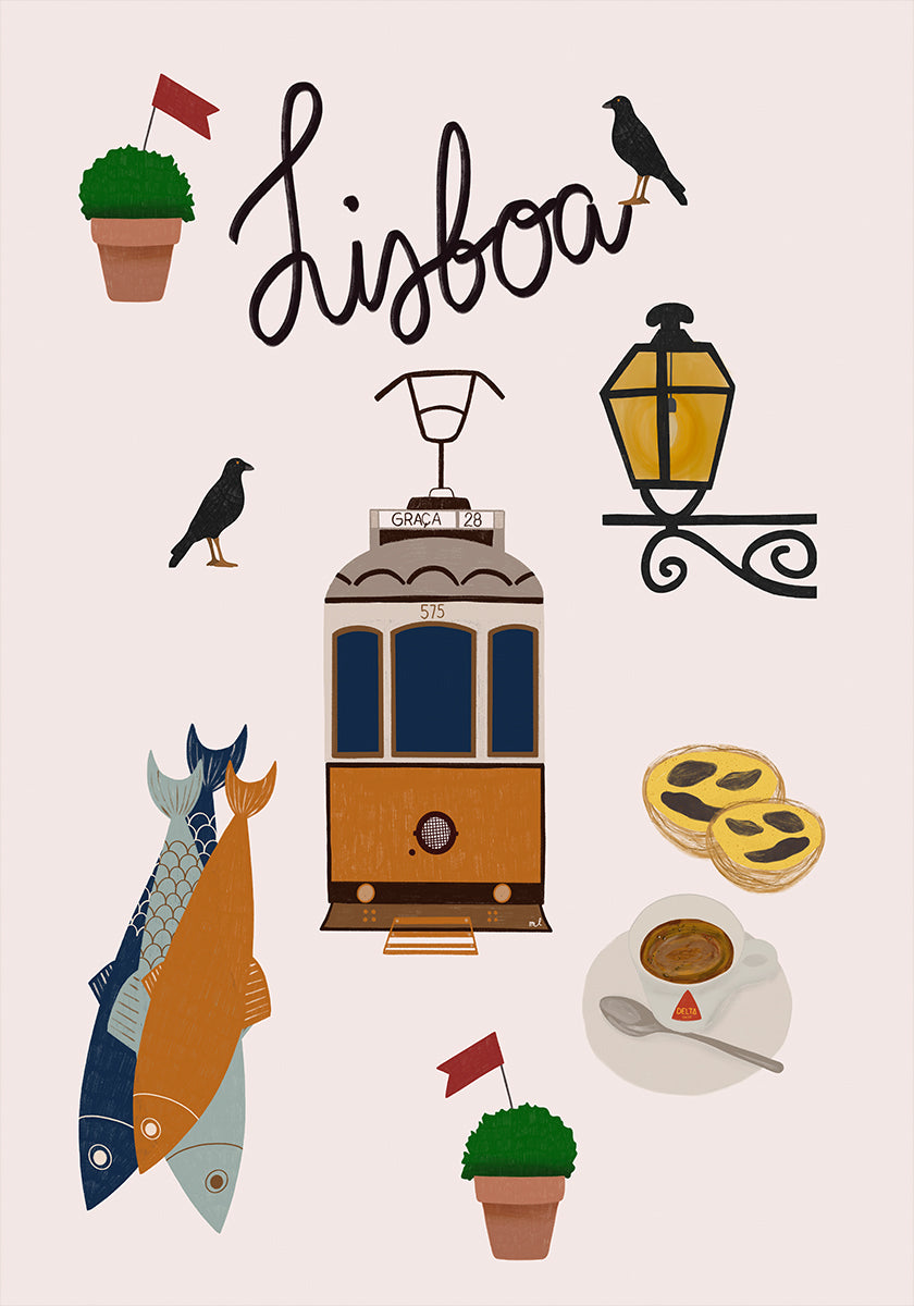 Lisbon Travel Plakat - Posterbox