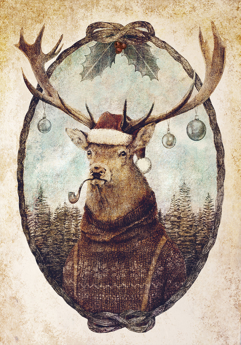 Thinking Wild Christmas Plakat - Posterbox
