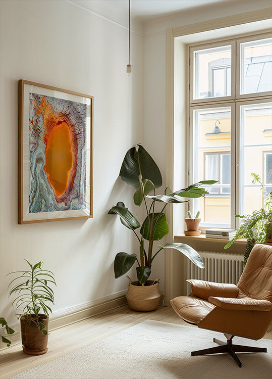 Das goldene Seeplakat