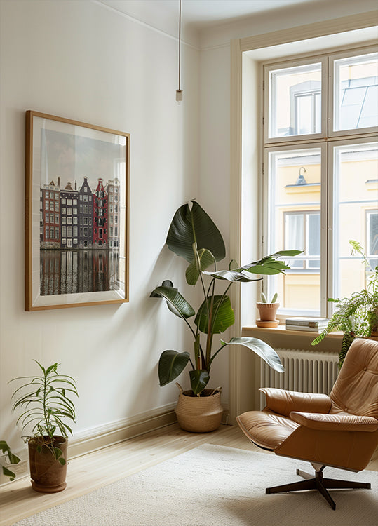 Grachtenhäuser von Amsterdam Poster