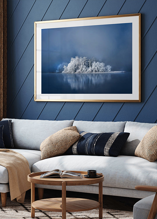 Poster „Frostige Insel“.