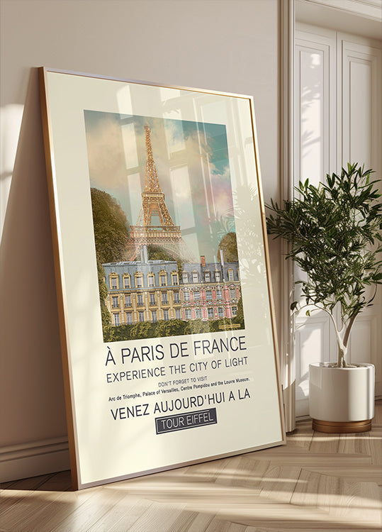 Pariser Retro-Druckplakat
