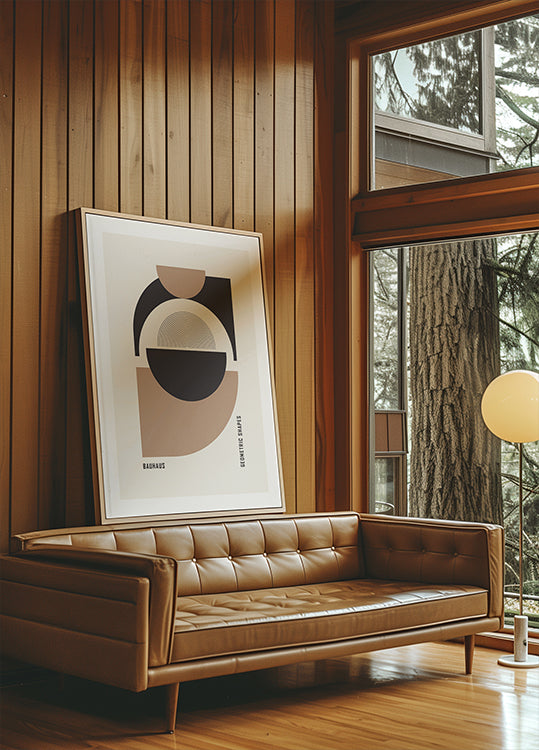 Geometrische Formen Nr. 1 des Bauhauses Poster 