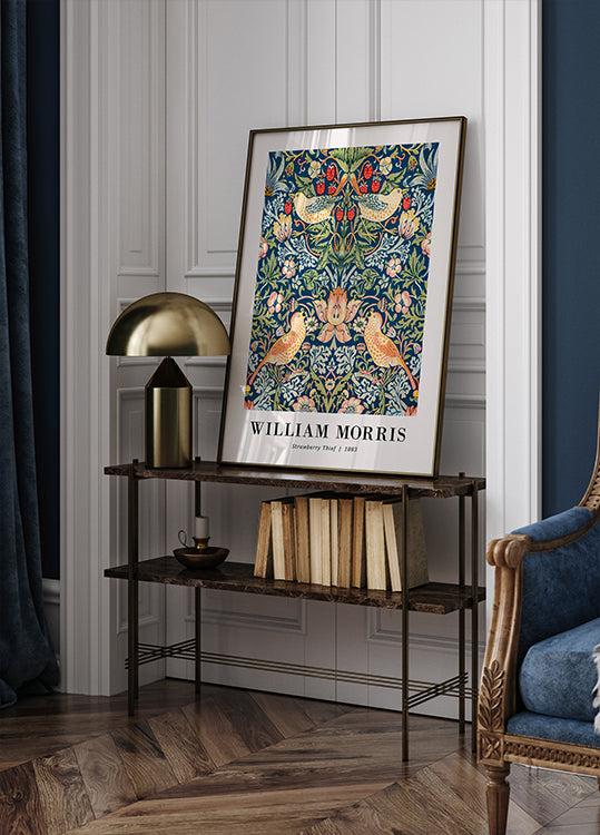 William Morris, Erdbeerdieb 1883 Kunstplakat