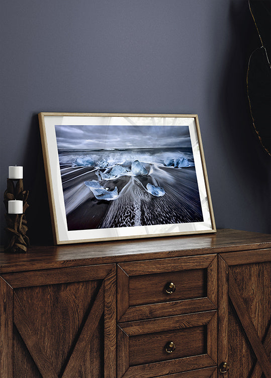 Blaues Diamanten-Poster