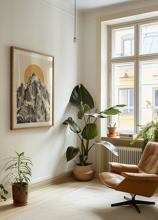 Berglandschaftsplakat