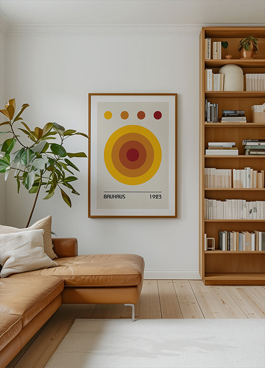 Bauhausfarben Orange Poster 