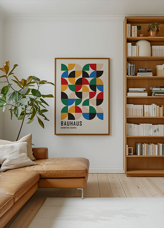 Geometrische Formen des Bauhauses Nr. 3 Poster 