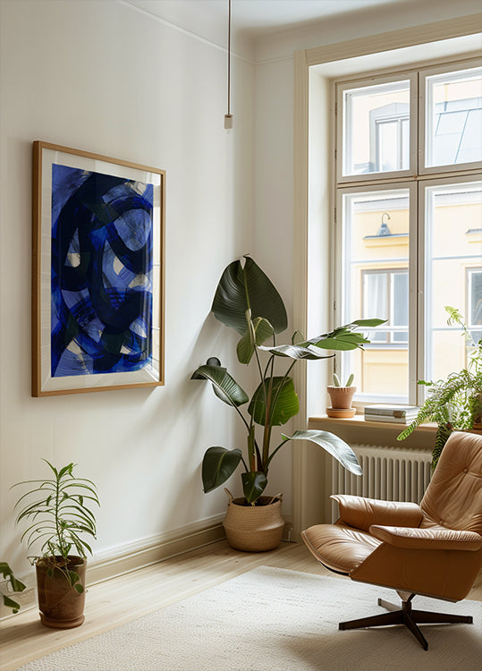 Abstrakte Pinselstriche 147 Poster