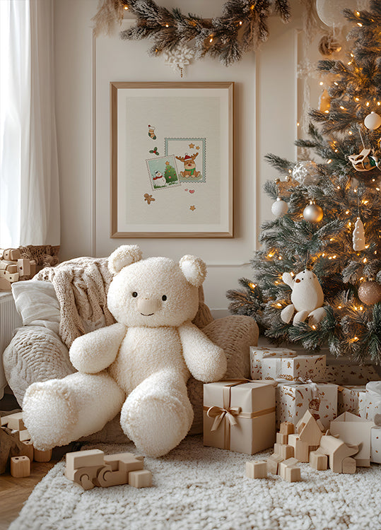 Weihnachtspostkarten-Erinnerungsplakat