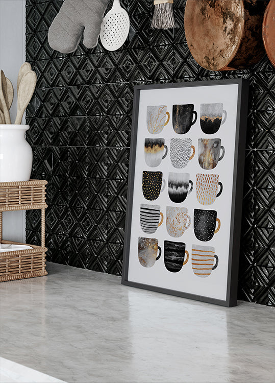 Hübsches Kaffeetassen-Poster