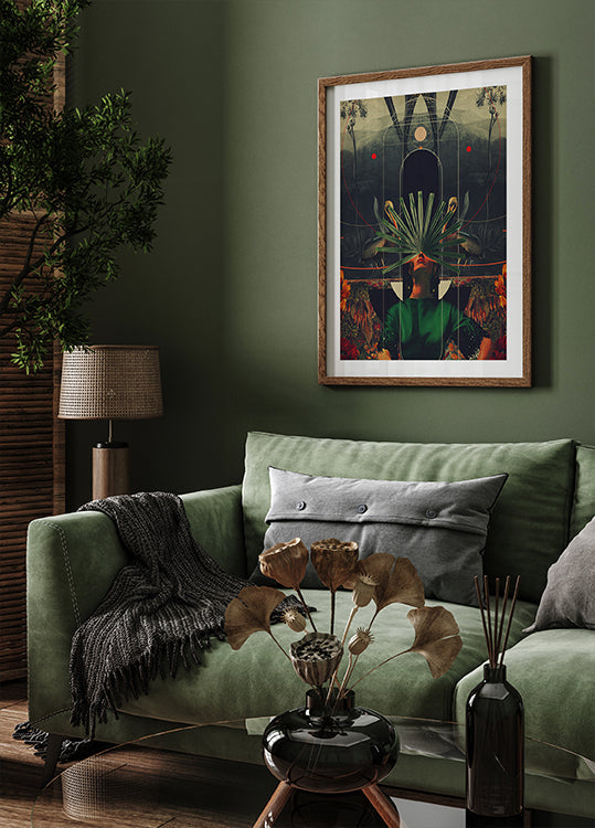 Sie sah das Äquatorplakat