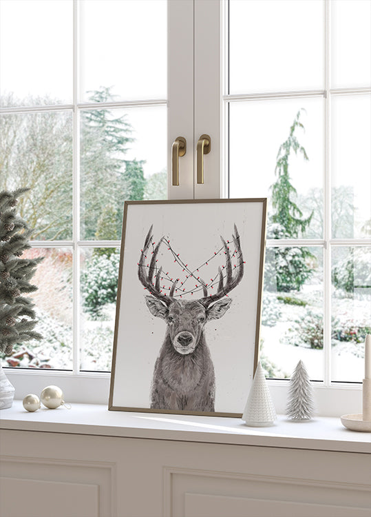 Xmas deer Plakat