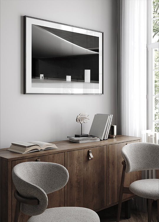 Poster mit weißen Türen