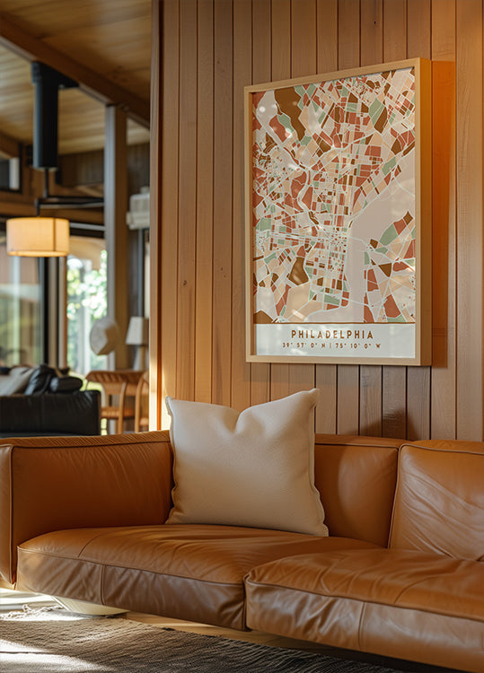 Black Maps Erdtöne 65 Poster