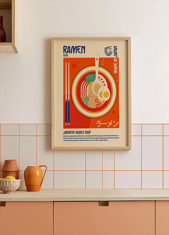 Japanisches Ramen-Food-Poster