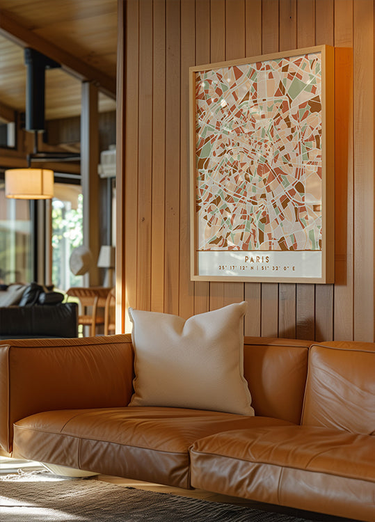 Black Maps Erdtöne 64 Poster