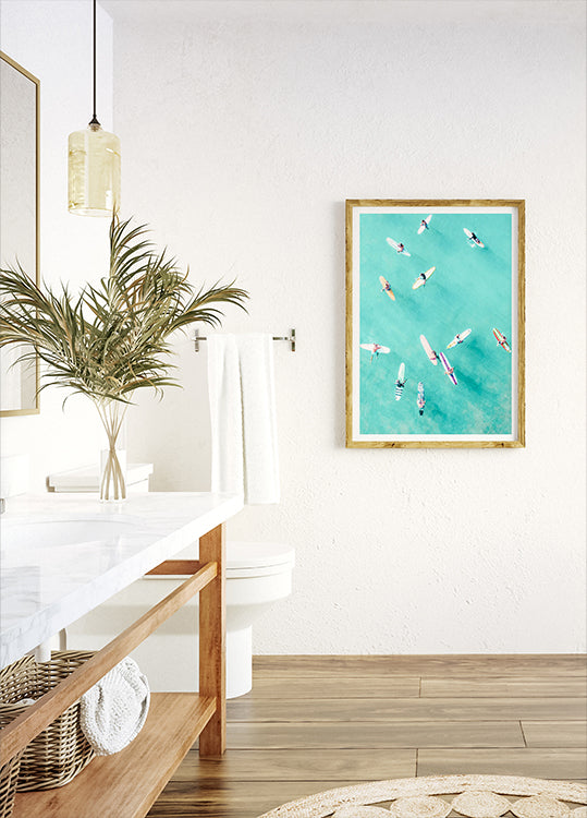 Poster Surfer in der Luft